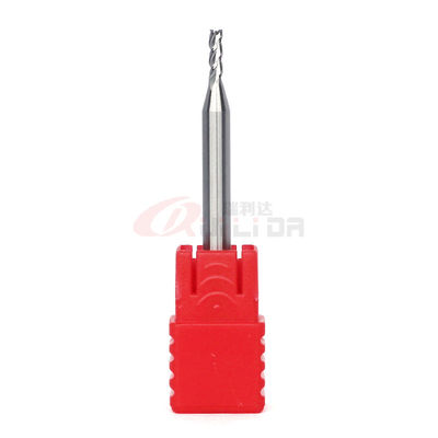 1mm 2mm Aluminium End Mill Cutter Hss HRC55 3 Flutes CNC  Solid Carbide