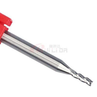 1mm 2mm Aluminium End Mill Cutter Hss HRC55 3 Flutes CNC  Solid Carbide