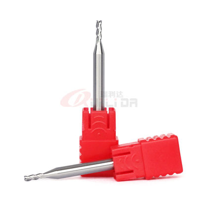 1mm 2mm Aluminium End Mill Cutter Hss HRC55 3 Flutes CNC  Solid Carbide