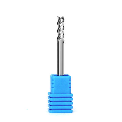 4mm 1/8" 1/16" Aluminum End Mill 45 Degree 3 Flutes Polished Solid Carbide