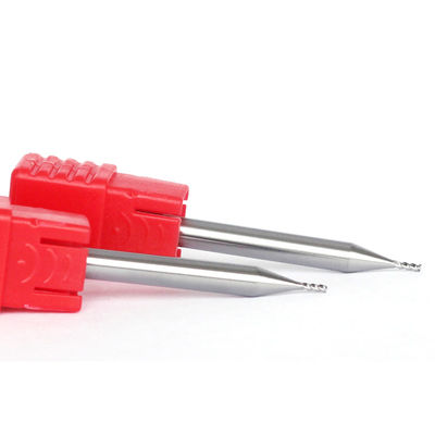 40 Degree Helix Solid Carbide Square End Mill Bits For Aluminum 1mm For Finishing