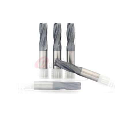 5/16" 8mm 4 Flute Roughing End Mill Aluminum HRC60 Fine Pitch For Stainless Steel