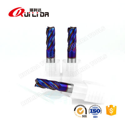 0.118" 3/32 Inch 3mm Hardened Steel End Mills With Corner Radius Cutter 1/4 Shank