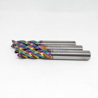 3Fl Carbide End Mills For Aluminum 8mm End Mill Cutting Angle 40 Degree