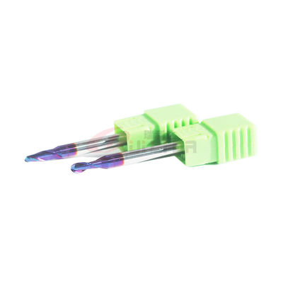 2 Flutes Ball Nose End Mill 2mm 30 Degree For High Hardness Mold Steel