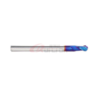 Carbide 2 Flutes Ball Nose End Mill HRC65 4mm 1/8 Inch For Hard Steel