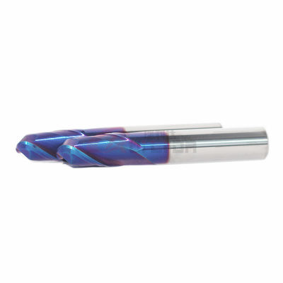 2 Flutes Ball Nose End Mill Hrc65 1/4" 6mm For Heated Die Steel