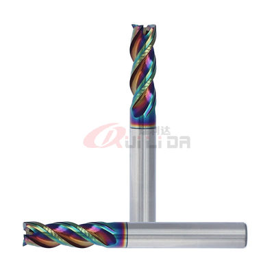 6mm 1/4 Inch DLC Coating 3 Flutes High Performance End Mills For Aluminum