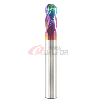 HRC65 Mirror Surface Aluminum End Mill 4 Flutes Ballnose Endmill With DLC Coating