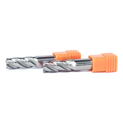 Uncoated Silver Aluminum Imperial Milling Cutters Square End Mill