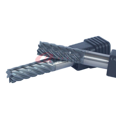 Titanium Steel Milling 7 Flutes End Mill With Chip Splitter